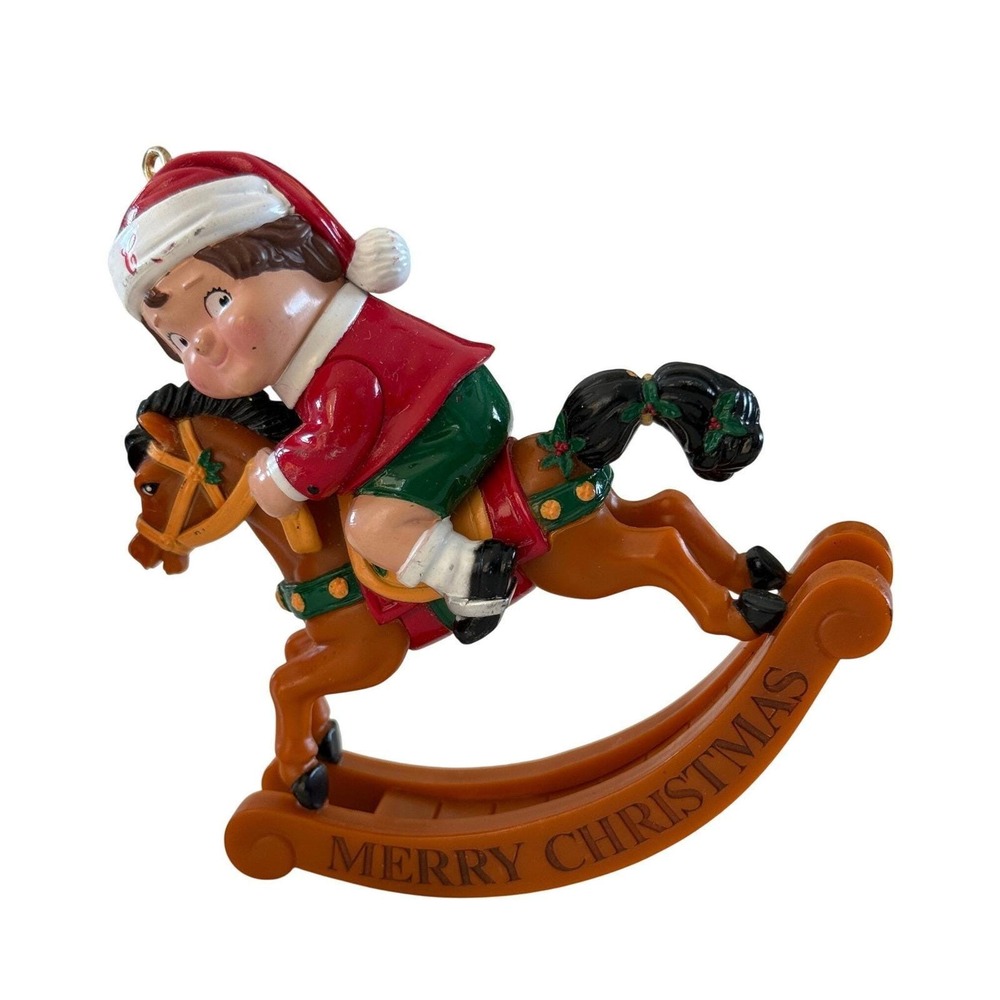 Campbell's Soup Vintage Christmas Ornament Rocking Horse dated 2005